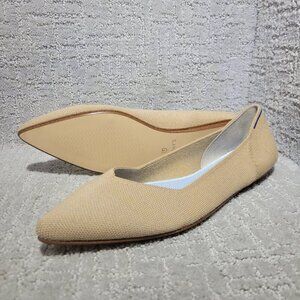 Rothy's The Merino Collection Camel Pointed Flat Slip on Shoes Womens Size 11 US